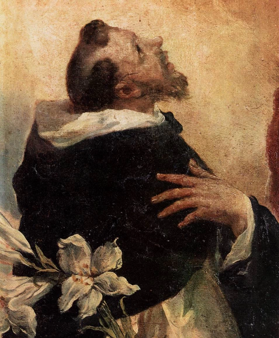 Madonna col Bambino e i santi Domenico e Rosa da Lima - Szépművészeti Múzeum, Zuglò, dettaglio